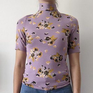 Free People Flower Printed Top - M